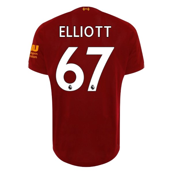 Camiseta Liverpool NO.67 Elliott Primera equipo 2019-20 Rojo